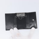 GUCCI Key Case Leather Black Silver 138052 Auth 199850V-8