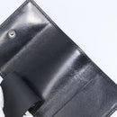 GUCCI Key Case Leather Black Silver 138052 Auth 199850V-22