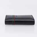 GUCCI Key Case Leather Black Silver 138052 Auth 199850V-3