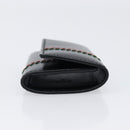 GUCCI Key Case Leather Black Silver 138052 Auth 199850V-6