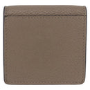 FENDI Peek A Boo Coin Purse Leather Gray Silver Auth 199851A-3