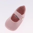 HERMES Baby Shoes Wool Pink Auth 199853A-17