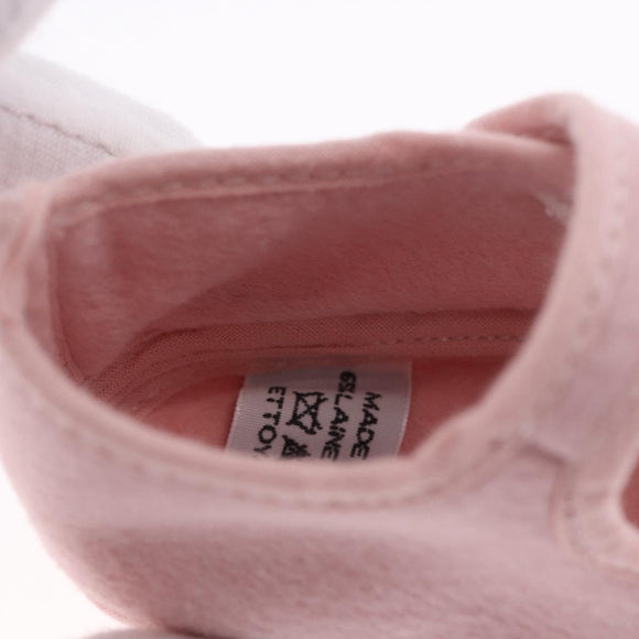 HERMES Baby Shoes Wool Pink Auth 199853A