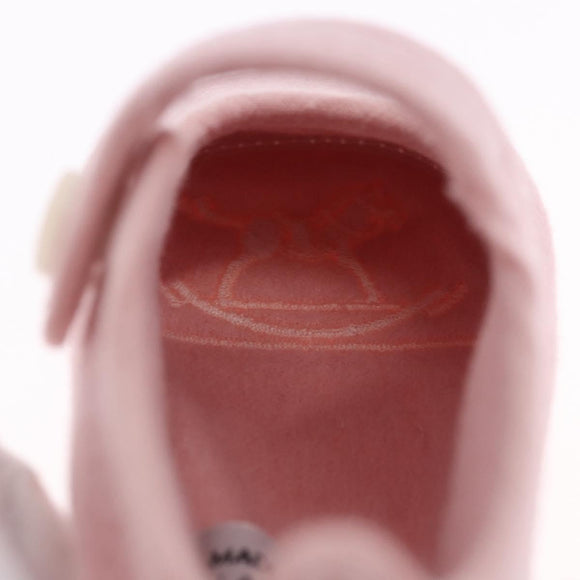 HERMES Baby Shoes Wool Pink Auth 199853A
