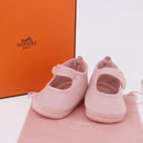 HERMES Baby Shoes Wool Pink Auth 199853A-24