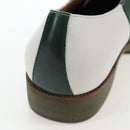 Salvatore Ferragamo Saddle Shoes Leather Green Auth 199854M-11