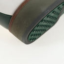 Salvatore Ferragamo Saddle Shoes Leather Green Auth 199854M-12