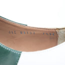 Salvatore Ferragamo Saddle Shoes Leather Green Auth 199854M-19
