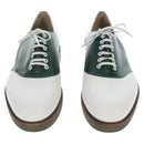 Salvatore Ferragamo Saddle Shoes Leather Green Auth 199854M-2