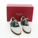 Salvatore Ferragamo Saddle Shoes Leather Green Auth 199854M-20
