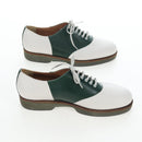 Salvatore Ferragamo Saddle Shoes Leather Green Auth 199854M-5