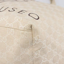 GUCCI GG Canvas Museo Tote Bag Ivory Silver 283416 Auth 199855-15