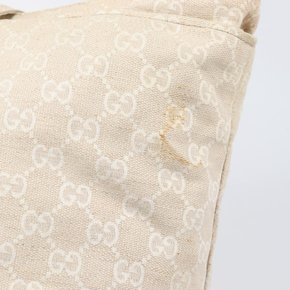 GUCCI GG Canvas Museo Tote Bag Ivory Silver 283416 Auth 199855