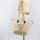 GUCCI GG Canvas Museo Tote Bag Ivory Silver 283416 Auth 199855-24