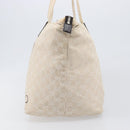 GUCCI GG Canvas Museo Tote Bag Ivory Silver 283416 Auth 199855-3