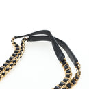 PRADA Chain Shoulder Bag Nylon Black Gold Auth 199857V-14