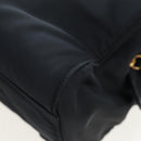 PRADA Chain Shoulder Bag Nylon Black Gold Auth 199857V-18