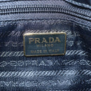 PRADA Chain Shoulder Bag Nylon Black Gold Auth 199857V-21