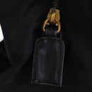 PRADA Chain Shoulder Bag Nylon Black Gold Auth 199857V-23