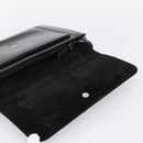GUCCI Horsebit Shoulder Bag Patent leather Black Silver Auth 199860-18