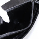 GUCCI Horsebit Shoulder Bag Patent leather Black Silver Auth 199860-24
