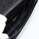 GUCCI Horsebit Shoulder Bag Patent leather Black Silver Auth 199860-25
