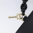 Salvatore Ferragamo Shoulder Bag Leather Black Gold Auth 199863A-15
