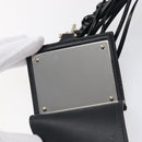 Salvatore Ferragamo Shoulder Bag Leather Black Gold Auth 199863A-16