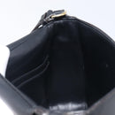 Salvatore Ferragamo Shoulder Bag Leather Black Gold Auth 199863A-21