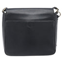 Salvatore Ferragamo Shoulder Bag Leather Black Gold Auth 199863A-3
