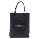 BALENCIAGA Shopping Tote Bag XXS Leather 2way Black Silver 568817 Auth 199871A-13