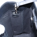 BALENCIAGA Shopping Tote Bag XXS Leather 2way Black Silver 568817 Auth 199871A-21