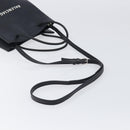 BALENCIAGA Shopping Tote Bag XXS Leather 2way Black Silver 568817 Auth 199871A-8