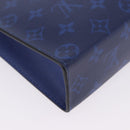 LOUIS VUITTON Tiger Lama Pochette Voyager MM Bag Cobalt Blue M30423 Auth 199872M-15