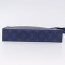 LOUIS VUITTON Tiger Lama Pochette Voyager MM Bag Cobalt Blue M30423 Auth 199872M-6