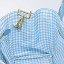LOUIS VUITTON Canapa PM Hand Bag Canvas 2way Light Blue Gold LV Auth 199874V-21