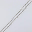 CHANEL Rhinestone Necklace metal Silver CC Auth 199879M-6
