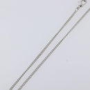 CHANEL Rhinestone Necklace metal Silver CC Auth 199879M-7