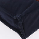 HERMES Fourre Tout PM Hand Bag cotton Navy Silver Auth 199880-9