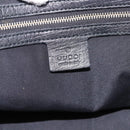 GUCCI GG Canvas Sherry Line Tote Bag Black Gold 139260 Auth 199881-17