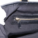 GUCCI GG Canvas Sherry Line Tote Bag Black Gold 139260 Auth 199881-20