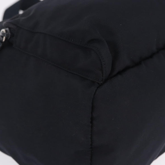 PRADA Backpack Nylon Black Silver Auth 199882A