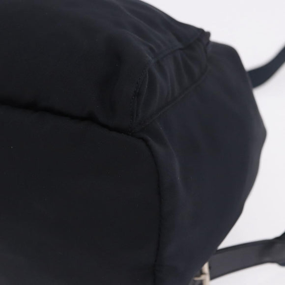 PRADA Backpack Nylon Black Silver Auth 199882A