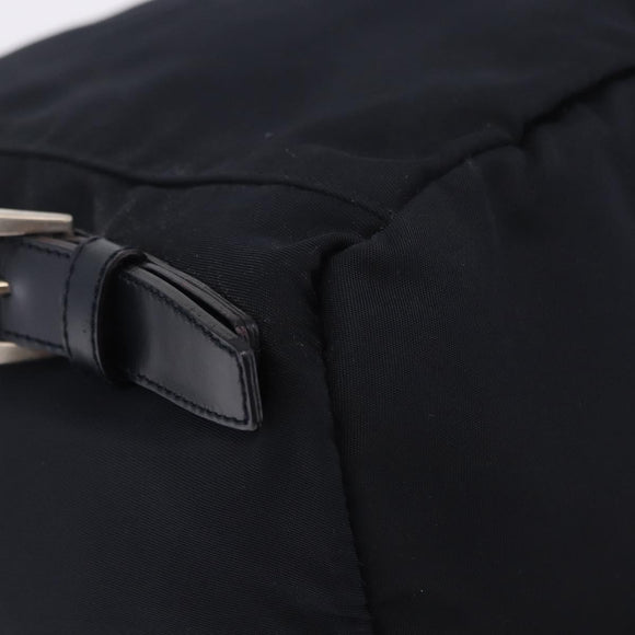 PRADA Backpack Nylon Black Silver Auth 199882A