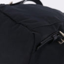PRADA Backpack Nylon Black Silver Auth 199882A-17