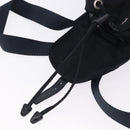 PRADA Backpack Nylon Black Silver Auth 199882A-9