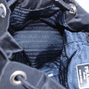 PRADA Backpack Nylon Black Silver Auth 199882A-22