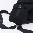 PRADA Backpack Nylon Black Silver Auth 199882A-6