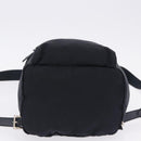 PRADA Backpack Nylon Black Silver Auth 199882A-5