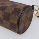 LOUIS VUITTON Damier Ebene Papillon Pouch LV Auth 199885A-10